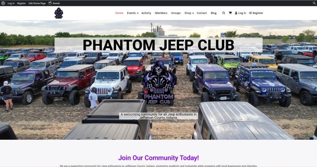 Phantom Jeep Club website