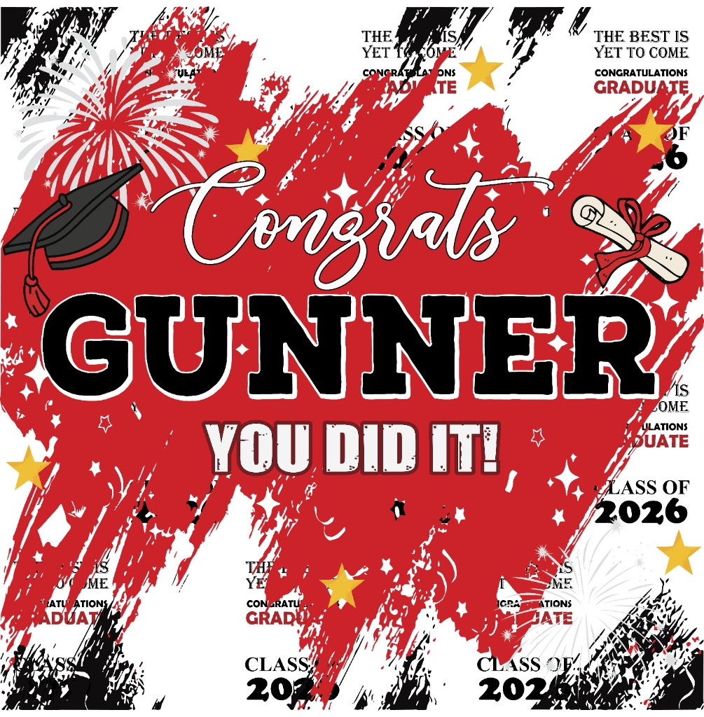 Custom graduation banner design by Mad Town Print